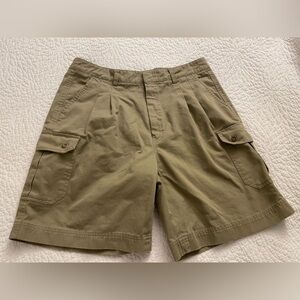 Men’s Vintage 80s Camel Trophy Adventure Wear Cargo Military Khaki Short 34”
